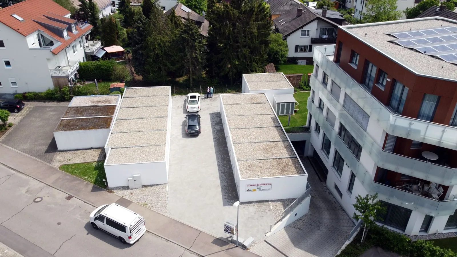 Neubau von 14 Garagen – Ansicht 1